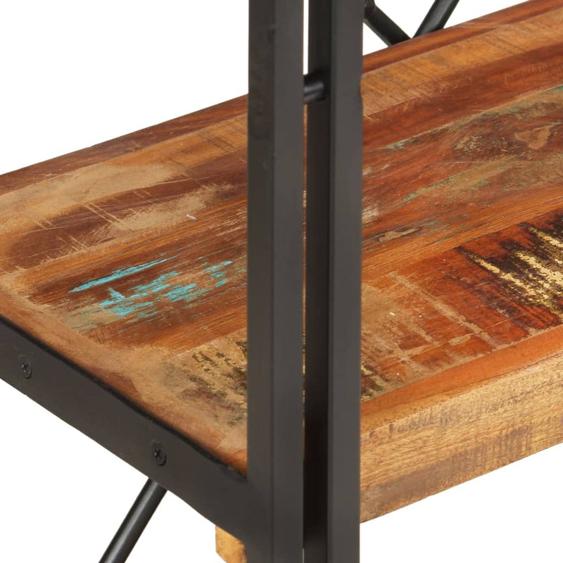 vidaXL 3 szintes tömör újrahasznosított fa könyvespolc 60 x 30 x 80 cm