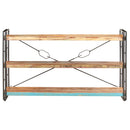 vidaXL 3 szintes tömör újrahasznosított fa könyvespolc 140x30x80 cm