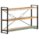 vidaXL 3 szintes tömör újrahasznosított fa könyvespolc 140x30x80 cm