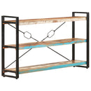 vidaXL 3 szintes tömör újrahasznosított fa könyvespolc 140x30x80 cm