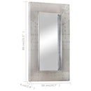 vidaXL fém repülős tükör 80 x 50 cm