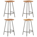 vidaXL 4 db tömör akácfa bárszék