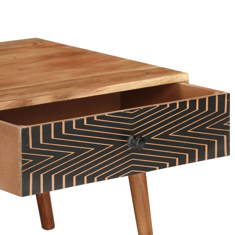 vidaXL tömör akácfa dohányzóasztal 100 x 50 x 39 cm