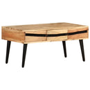 vidaXL tömör akácfa dohányzóasztal 88 x 50 x 42 cm