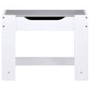 vidaXL fehér MDF gyerekasztal két székkel