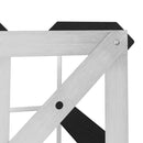 vidaXL fekete tömör fenyőfa bortartó állvány 42 palackhoz