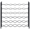 vidaXL fekete vas bortartó állvány 36 palacknak