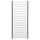 vidaXL fekete vas bortartó állvány 96 palacknak