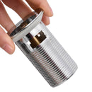 vidaXL króm nyomógombos leeresztőszelep túlfolyóval 6,4x6,4x9,1 cm