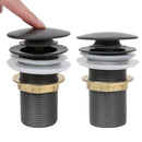 vidaXL szürke nyomógombos leeresztő túlfolyó nélkül 6,4x6,4x9,1 cm