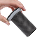 vidaXL szürke nyomógombos leeresztő túlfolyó nélkül 6,4x6,4x9,1 cm