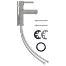 vidaXL ezüst fürdőszobai mosdócsaptelep 130 x 176 mm