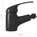 vidaXL fekete fürdőszoba bidé csaptelep 13 x 12 cm