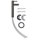 vidaXL szürke fürdőszobai keverős csaptelep 12 x 30 cm