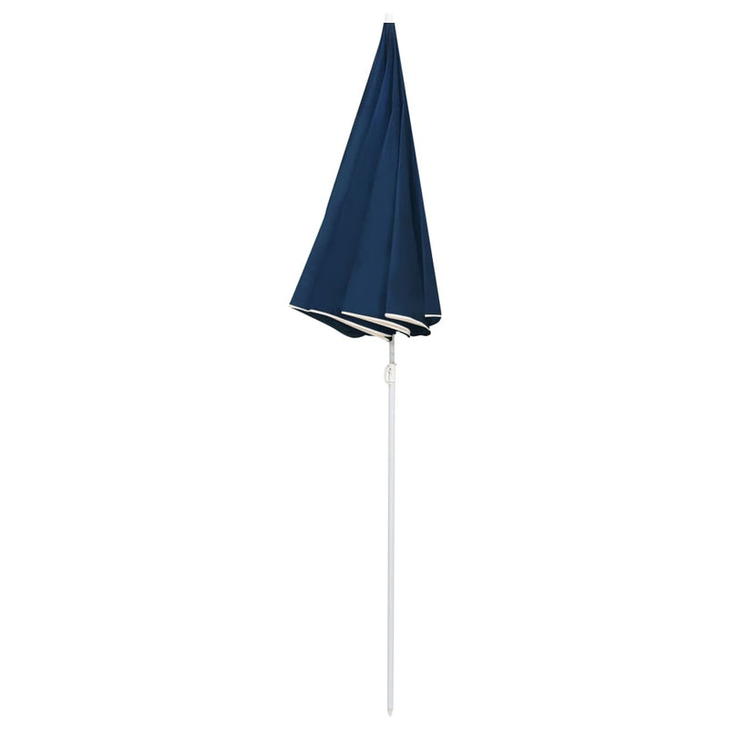 vidaXL kék kültéri napernyő acél rúddal 180 cm