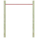 vidaXL piros acél húzódzkodó rúd 125 cm