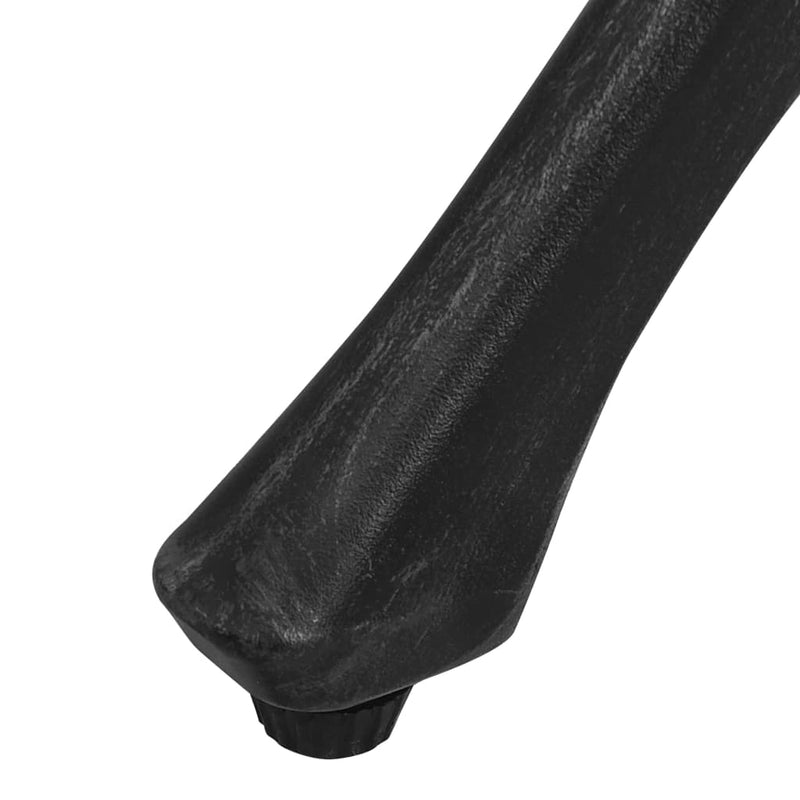 vidaXL fekete öntött alumínium kerti asztal 78 x 78 x 72 cm