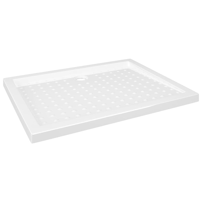 vidaXL fehér pettyes ABS zuhanytálca 90 x 70 x 4 cm