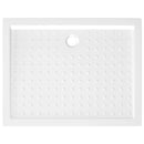 vidaXL fehér pettyes ABS zuhanytálca 90 x 70 x 4 cm