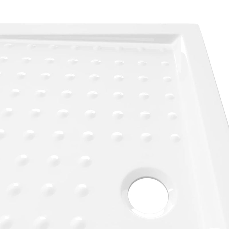 vidaXL fehér pettyes ABS zuhanytálca 90 x 70 x 4 cm