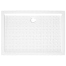 vidaXL fehér pettyes ABS zuhanytálca 70 x 100 x 4 cm