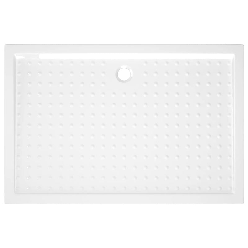 vidaXL fehér pettyes ABS zuhanytálca 80 x 120 x 4 cm
