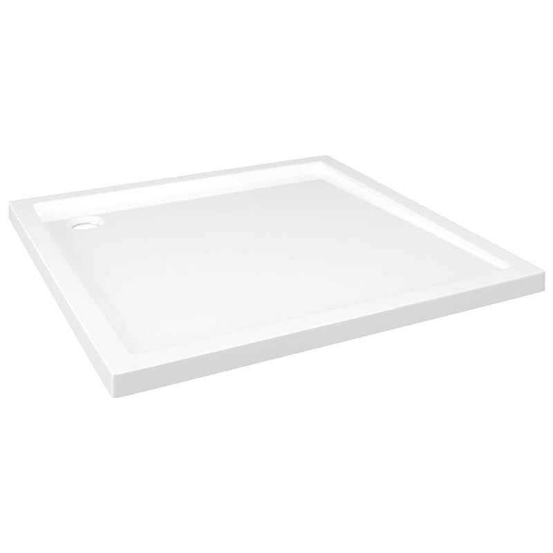 vidaXL szögletes fehér ABS zuhanytálca 80 x 80 cm