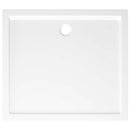 vidaXL téglalap alakú fehér ABS zuhanytálca 80 x 90 cm