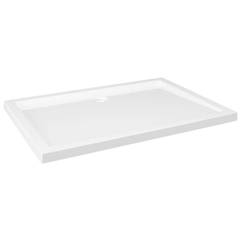 vidaXL téglalap alakú fehér ABS zuhanytálca 80 x 110 cm