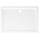 vidaXL téglalap alakú fehér ABS zuhanytálca 80 x 110 cm