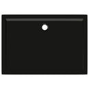 vidaXL téglalap alakú fekete ABS zuhanytálca 70 x 100 cm