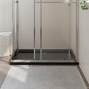 vidaXL téglalap alakú fekete ABS zuhanytálca 80 x 110 cm