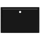 vidaXL téglalap alakú fekete ABS zuhanytálca 80 x 120 cm