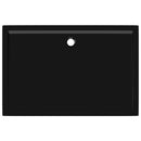 vidaXL téglalap alakú fekete ABS zuhanytálca 80 x 120 cm