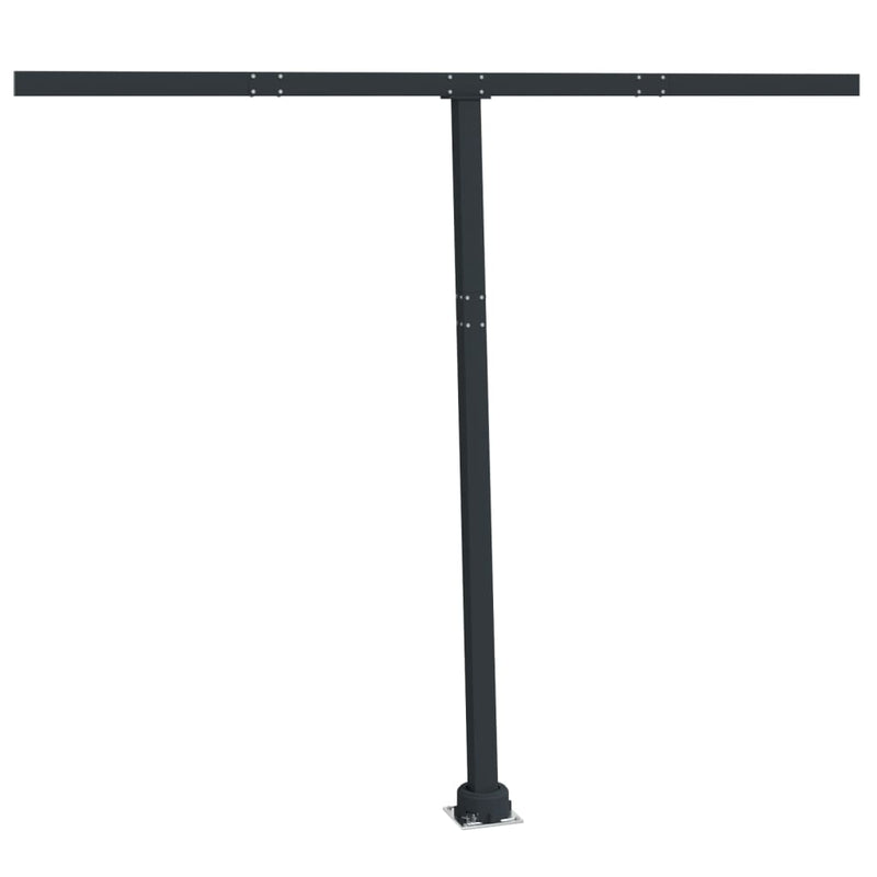 vidaXL antracitszürke vas napellenzőrúdszett 300 x 245 cm