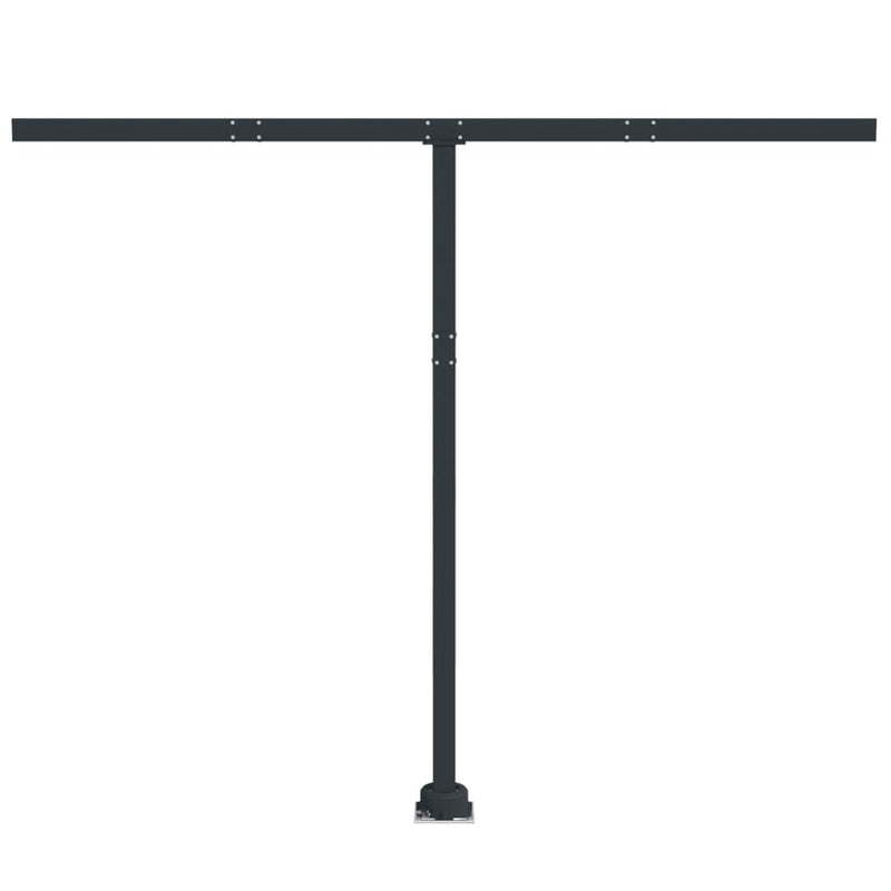 vidaXL antracitszürke vas napellenzőrúdszett 300 x 245 cm