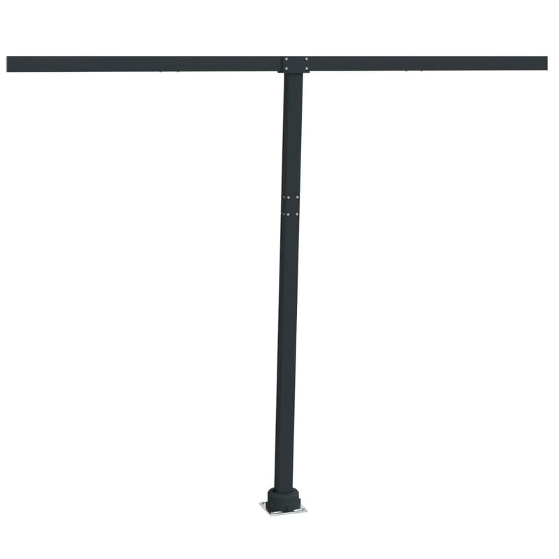 vidaXL antracitszürke vas napellenzőrúdszett 300 x 245 cm