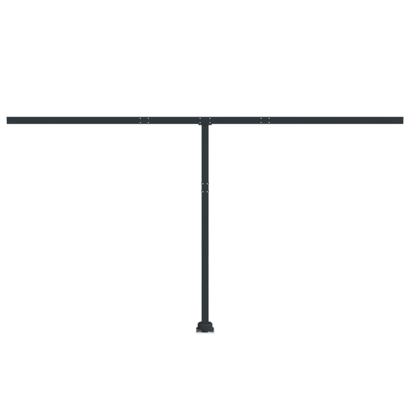 vidaXL antracitszürke vas napellenzőrúdszett 450 x 245 cm