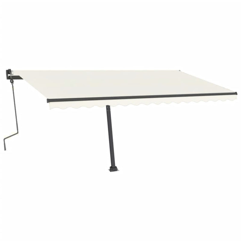 vidaXL antracitszürke vas napellenzőrúdszett 450 x 245 cm