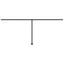 vidaXL antracitszürke vas napellenző rúd szett 600x245 cm