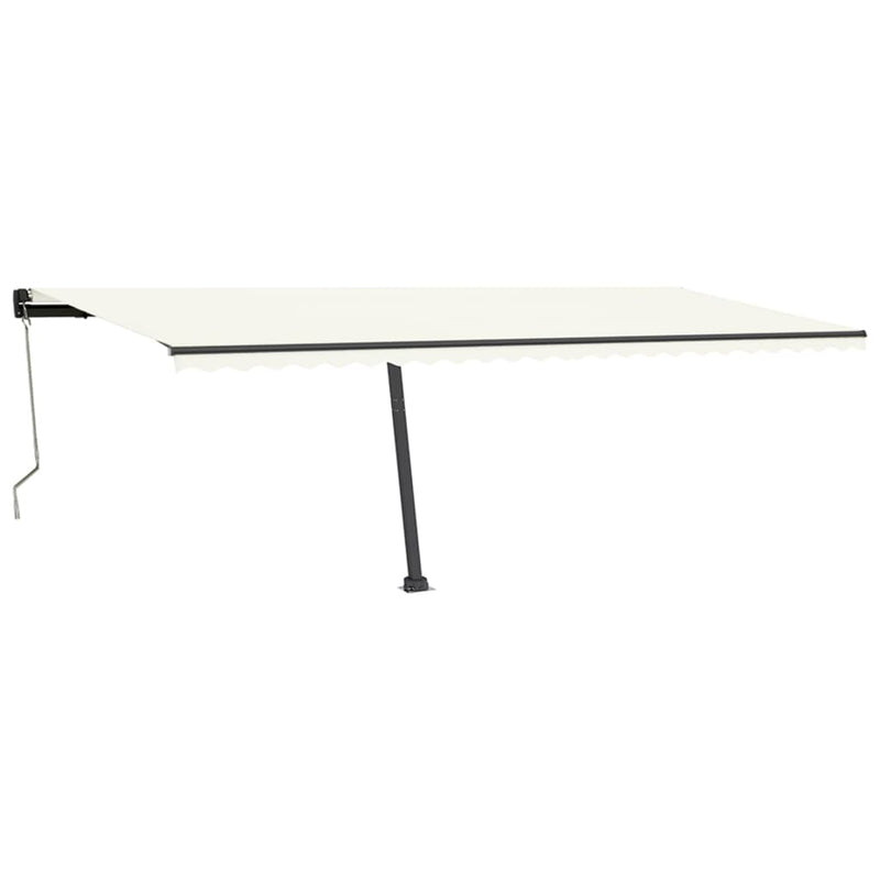 vidaXL antracitszürke vas napellenző rúd szett 600x245 cm