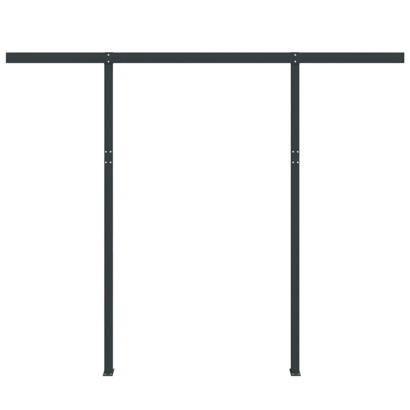 vidaXL antracitszürke vas napellenzőrúdszett 300 x 245 cm