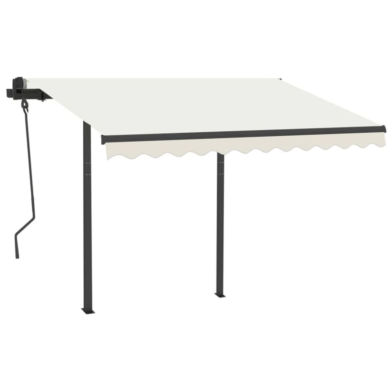 vidaXL antracitszürke vas napellenzőrúdszett 300 x 245 cm