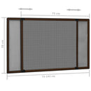 vidaXL barna lehúzható ablakszúnyogháló 70 x 150 cm