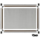 vidaXL barna kihúzható ablakszúnyogháló (100-193) x 75 cm