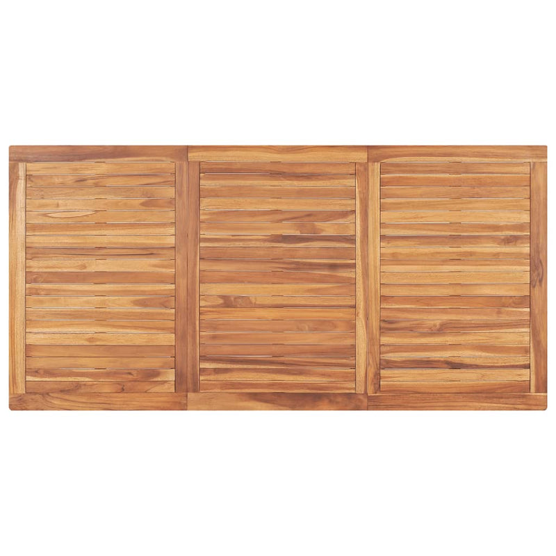vidaXL tömör tíkfa kerti étkezőasztal 180 x 90 x 77 cm