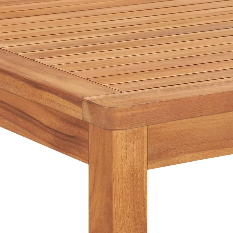 vidaXL tömör tíkfa kerti étkezőasztal 180 x 90 x 77 cm