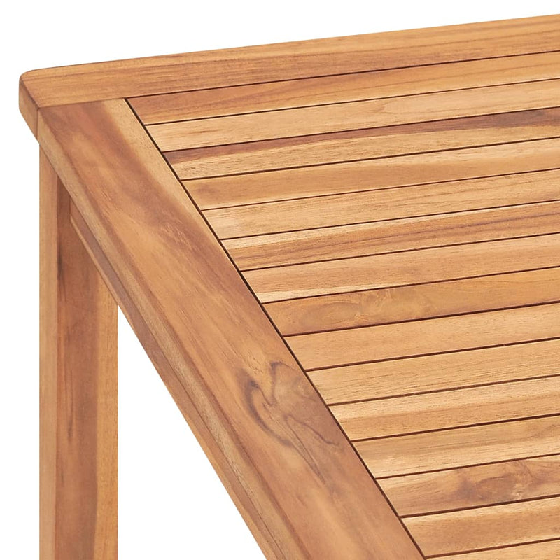vidaXL tömör tíkfa kerti étkezőasztal 180 x 90 x 77 cm