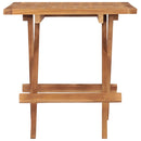 vidaXL összecsukható tömör tíkfa kerti asztal 50 x 50 x 50 cm