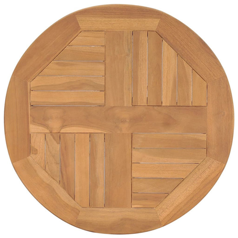 vidaXL tömör tíkfa bisztróasztal Ø60 x 60 cm